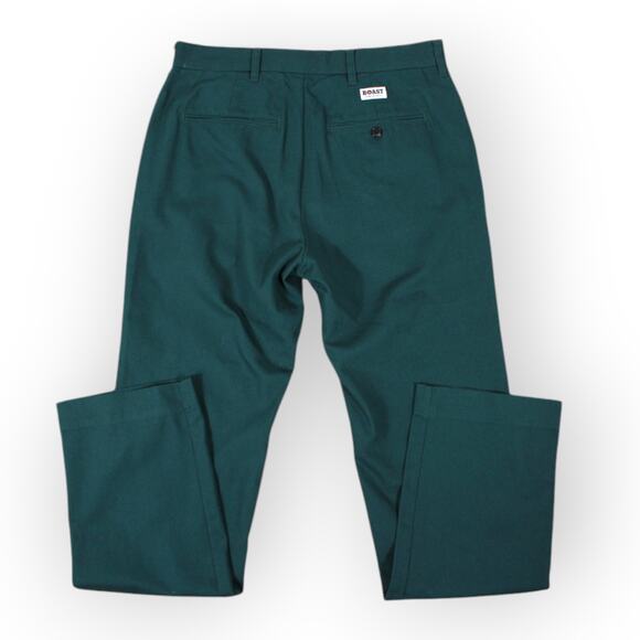BOAST USA Mens 30x32 Patch Canvas Chino Pant ForestGreen Cotton Flat NWT - Picture 4 of 13